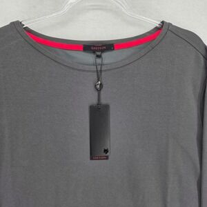 Greyson NEW Women Medium Celeste Top Anthracite Grey Long Sleeve Soft Cozycore
